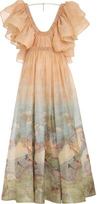 Lyrical Frill Neck Gown