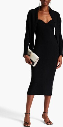 Coco ribbed cashmere midi dress