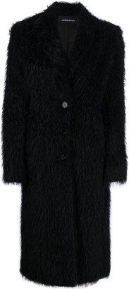 Faux-Fur Button-Front Coat