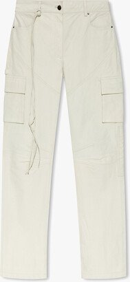 HERSKIND ‘Trisa’ Leather Trousers - Cream