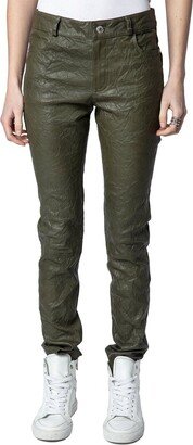 Phlame Froisse Leather Pant-AB