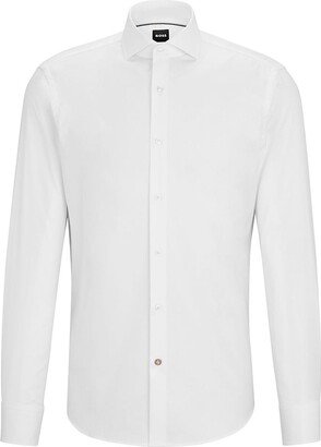 Regular-Fit Shirt In Stretch-Cotton Twill