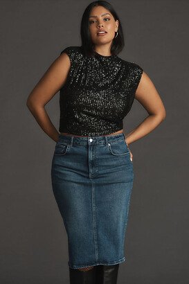 Denim Pencil Skirt