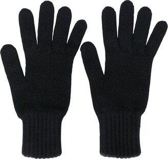 Cashmere Contrast Cuff Gloves