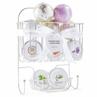 Lovery Essential Oil Shower Steamer and Bath Bomb Set - 11 Pieces