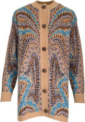 Paisley Wool Cardigan-AA