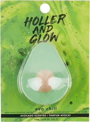 Holler and Glow Avo Chill Avocado Bath Bomb - 4.2oz