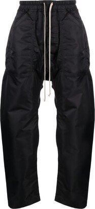 Drawstring Waist Drop-Crotch Trousers