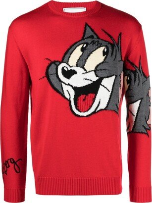 Tom and Jerry intarsia-knit jumper-AA