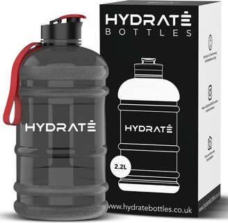 HYDRATE 74oz Jug Half Gallon Water Bottle, XL, Black