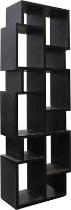 Warrington Bookcase - Black Finish On Hardwood