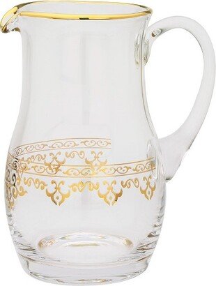 Water Pitcher with Rich Gold Design