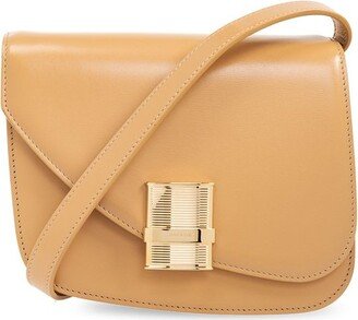 Fiamma Asymmetric Foldover Top Crossbody Bag