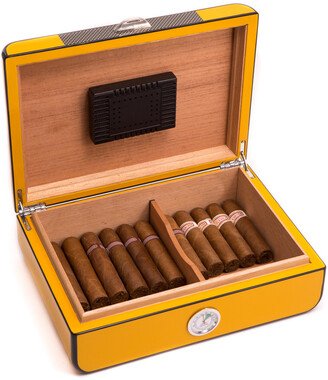 Carbon Fiber 25-Cigar Humidor-AA