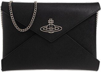 Orb Plaque Envelope Clutch Bag