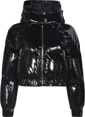 Glossy Cropped Padded Jacket