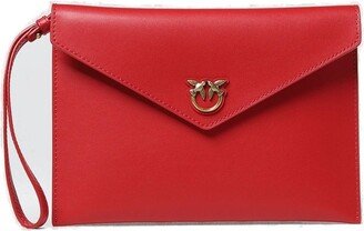 Logo-Plaque Clutch Bag-AG