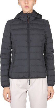 Zip-Up Hooded Puffer Jacket-AC