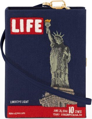 Life Liberty Book Clutch Bag