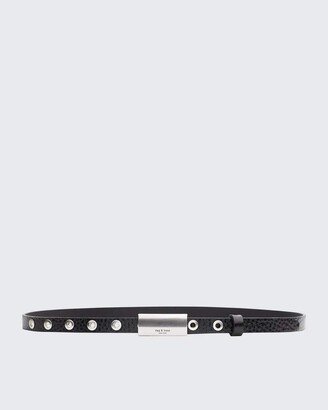 Moto Skinny Belt Leather Belt