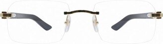 Rectangle Frame Glasses-BI