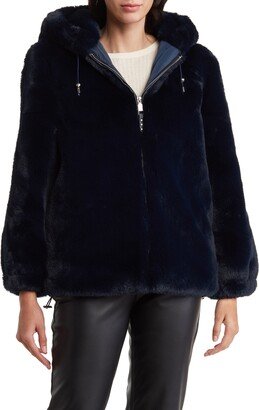 Oversize Faux Fur Hooded Jacket