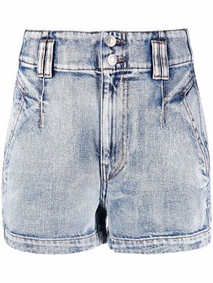 MARANT ÉTOILE High-Waisted Denim Shorts-AB