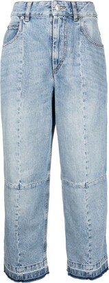 Norela patchwork cropped jeans