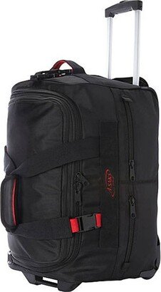 A. Saks Expandable 20 Wheeled Duffel (Black/Red)