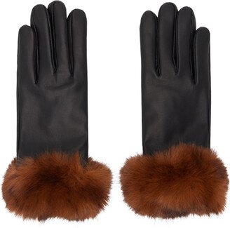 Black Leather Gloves-AC