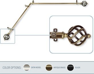 InStyleDesign Torison Corner Window Curtain Rod 13/16 inch dia.