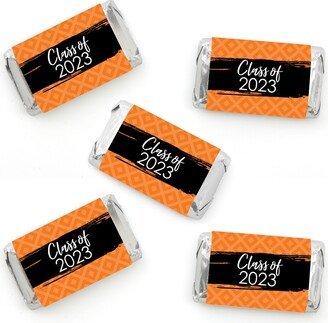 Big Dot Of Happiness Orange Grad Best is Yet to Come Mini Candy Bar Wrapper Sticker 2023 Favors 40 Ct