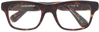 Brisdon rectangular-frame glasses