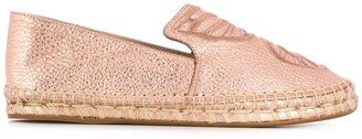 Butterfly Embroidery Slip-On Espadrilles