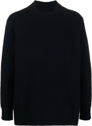 High-Neck Knitted Pullover