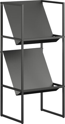 Novogratz Helix Vinyl Record Storage Black