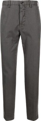 Stretch-Cotton Straight-Leg Trousers-AA