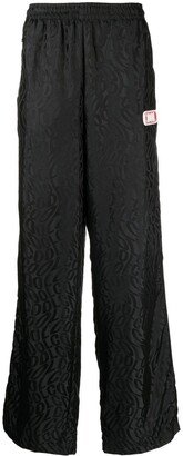 Monogram-Print Wide Trousers