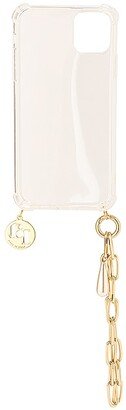 Simon Promessa Phone Cover in White,Metallic Gold