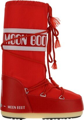 Icon Logo Printed Lace-Up Snow Boots