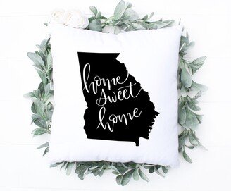 Georgia Throw Pillow Cover, Home Sweet Decor Wedding Shower Gift Housewarming Welcome Farmhouse