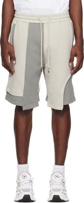 Gray Paneled Shorts