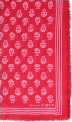 Biker Skull Print Scarf-AE