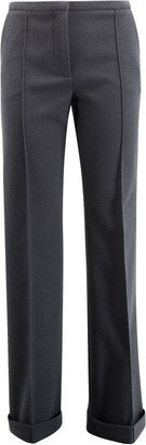 Turn-Up Hem Tailored Trousers