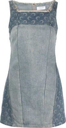 Regenerated denim minidress