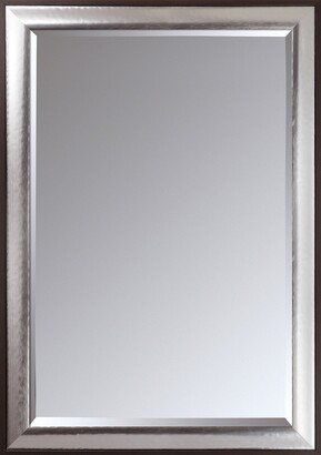 by overstockArt Magnesium Silver Framed Mirror, 41.25 x 29.25 - 41.25x29.25