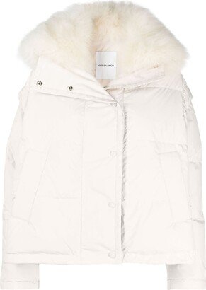 Hooded Quilted Down Jacket-AB