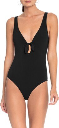 Ava Plunge Underwire One-Piece Swimsuit