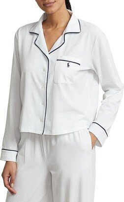 Essentials Madison Audrey 2-Piece Cotton-Blend Pajama Set