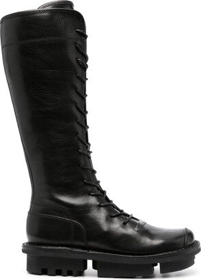 Unison knee-high leather boots